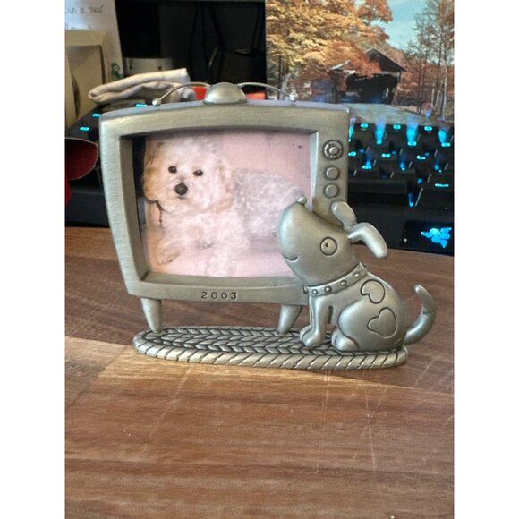 Hallmark Special Dog Keepsake Ornament Metal Pet Photo Picture Holder 2003 TV - Picture 3 of 5